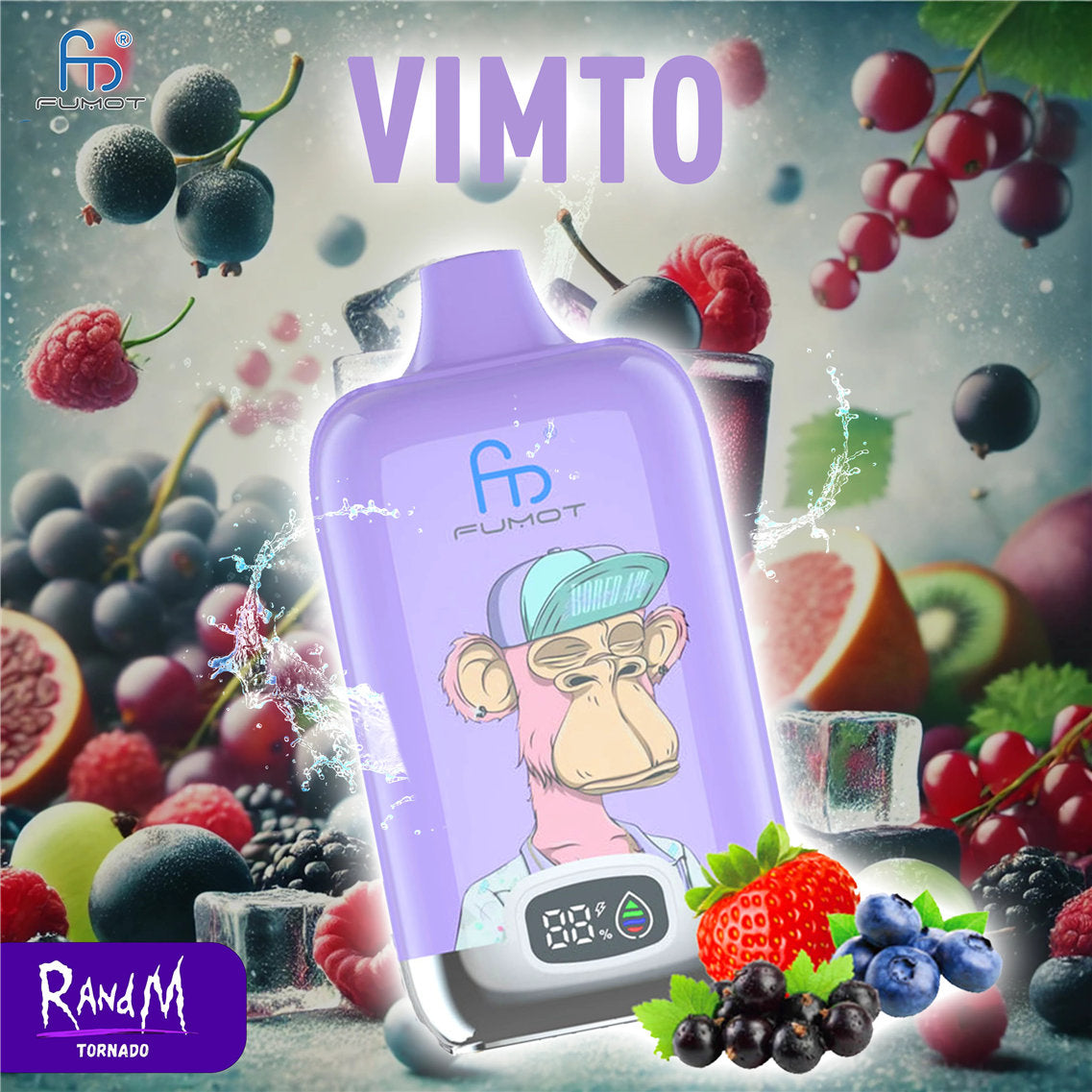12000 Puffs Vape RandM Tornado 12k Vimto