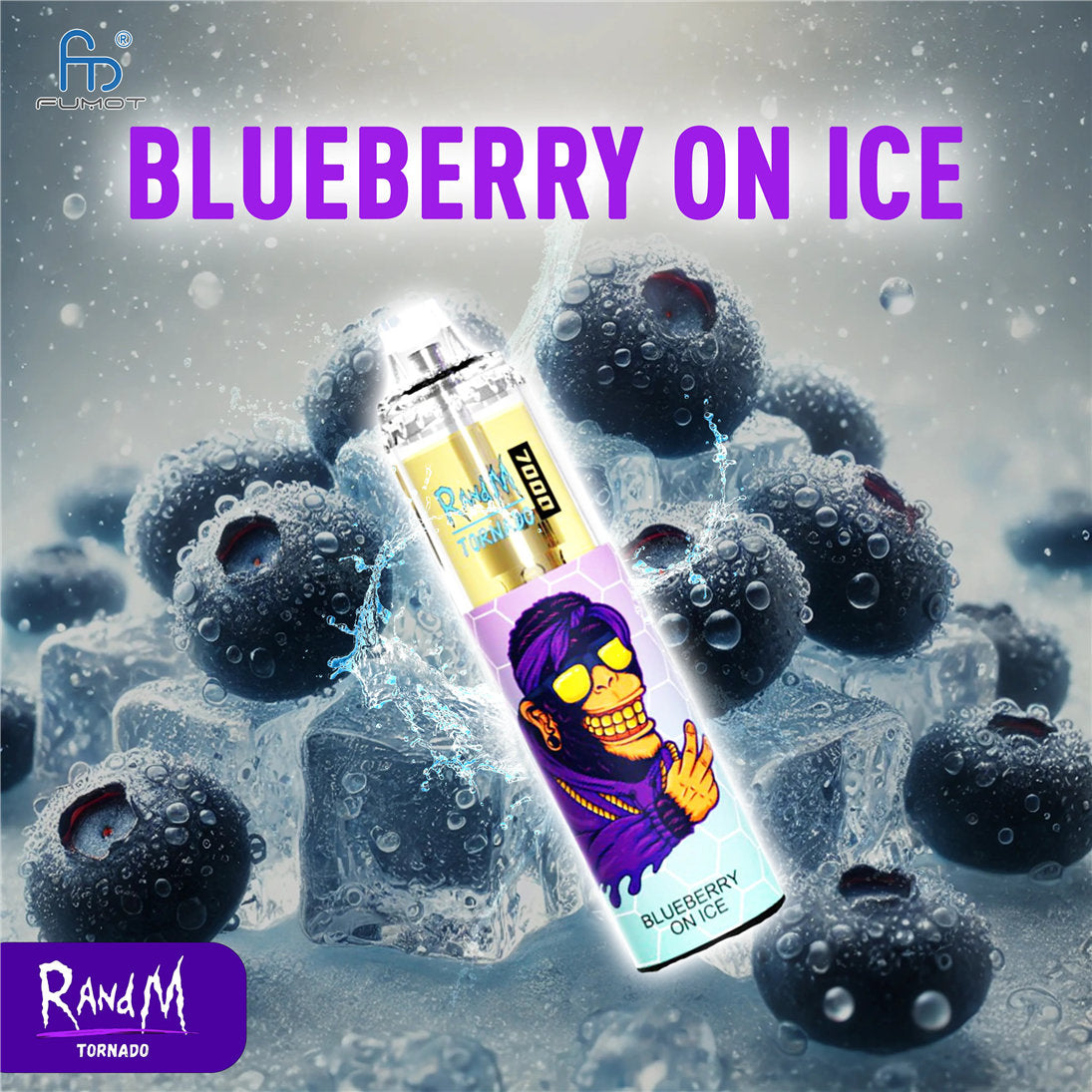 Randm Vape 7000 Blueberry On Ice