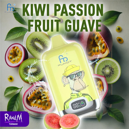 Digital Box 12000 Puffs RandM Tornado Vape Kiwi Passion Fruit Guava