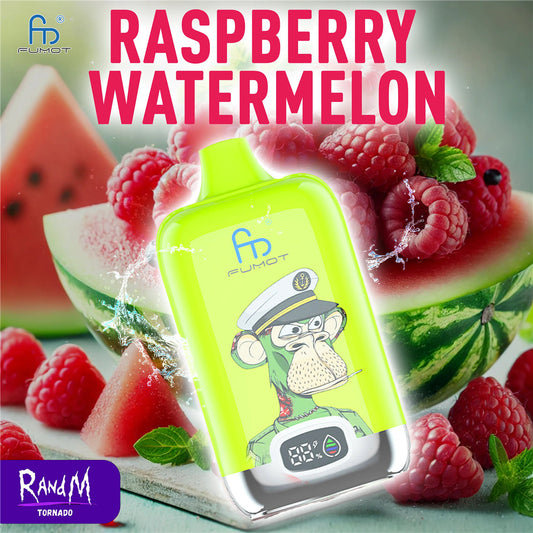 Randm 12000 Raspberry Watermelon hat eine lange Akkulaufzeit