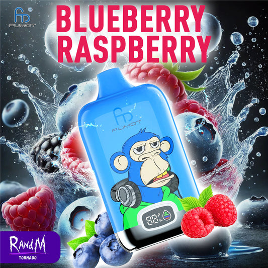 12000 Puff RandM Tornado 12k Blueberry Raspberry