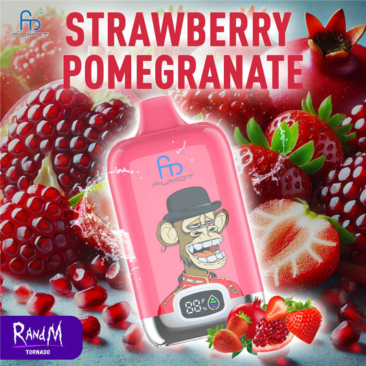 Randm Vape 12000 Strawberry Pomegranate E-Zigarette lang anhaltendes