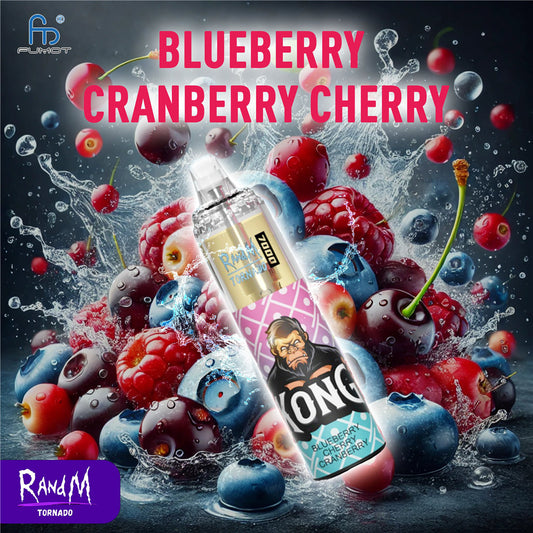RandM 7000 Blueberry Cranberry Cherry E-Zigarette Dreifach-Fruchtgeschmack