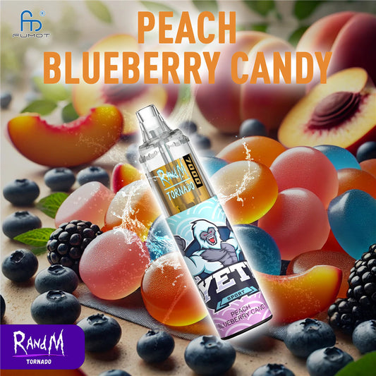 Puff 7000 Randm Tornado Peach Blueberry Candy