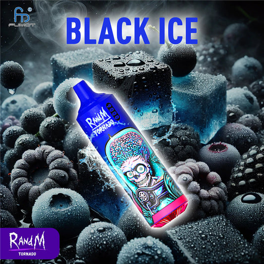 RandM Vape 9000 Black Ice erfrischender und kühler Geschmack
