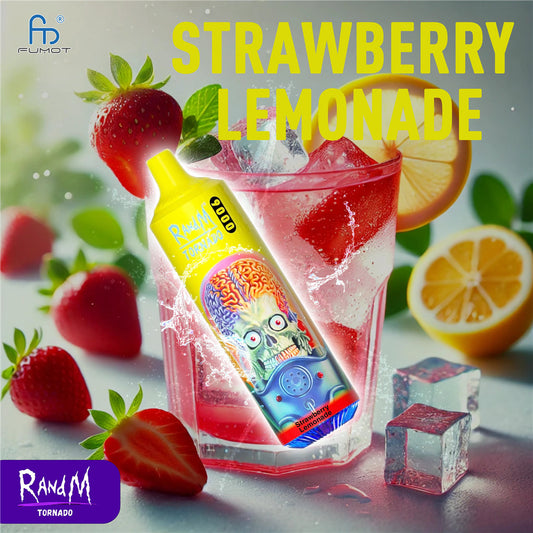 9000 Puffs Tornado Vape 9K Strawberry Lemonade