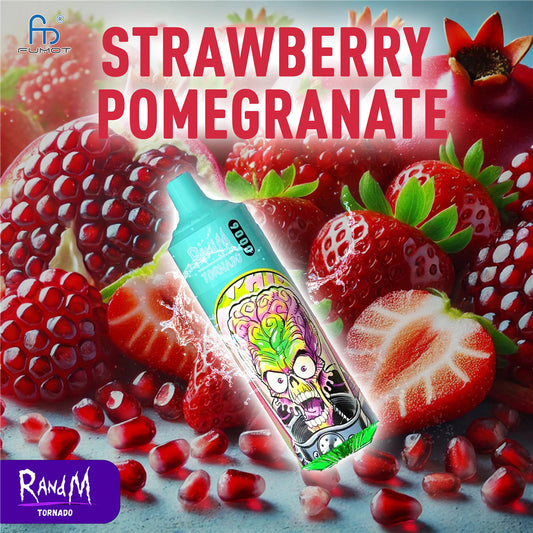 Puff 9000 Tornado Vape Strawberry Pomeganate