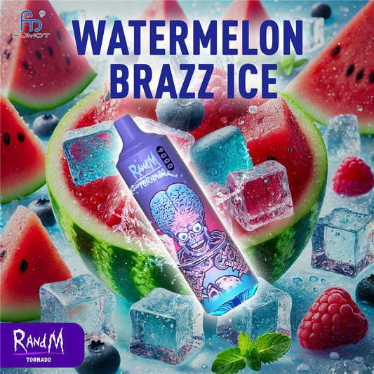 RandM 9000 Vape Watermelon Brazz Ice E-Zigarette Fresh Geschmack